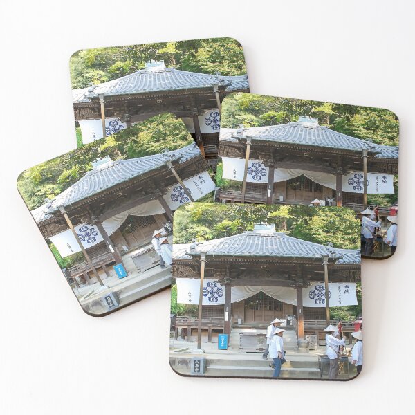 Item preview, Temple 85 - Yakuri-ji - Minor hall and pilgrims designed and sold by Japaholic.