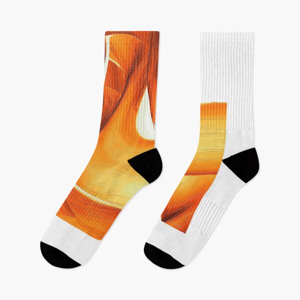Item preview, Fire Water On White 12 Orange Art designed and sold by Sharon Cummings Art.
