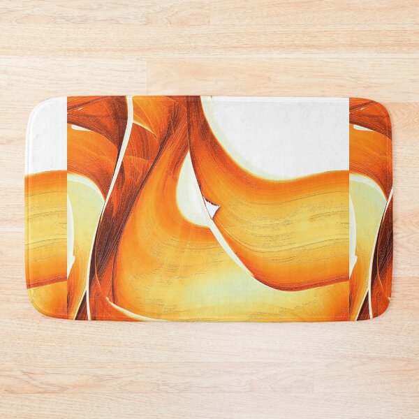 Item preview, Fire Water On White 12 Orange Art designed and sold by Sharon Cummings Art.