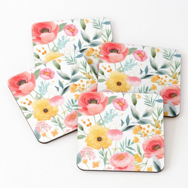 Item preview, Watercolour Bright Florals designed and sold by Eden Digital Creative.