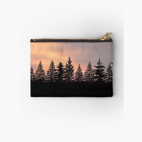Item preview, Evergreen trees at sunset designed and sold by Shauna Kenworthy.