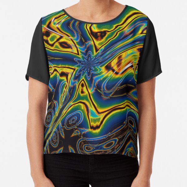 Iridescent Stars 6 Chiffon Top