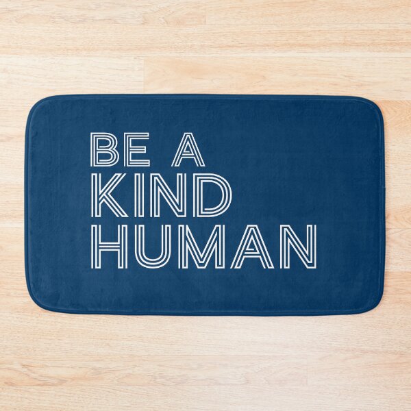 Item preview, Be A Good Kind Nice Human Line Text For Dark Black Background designed and sold by activlifewear.