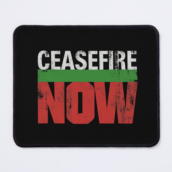 Item preview, Powerful Ceasefire Now Advocacy Graphic designed and sold by Retro Travel Design.