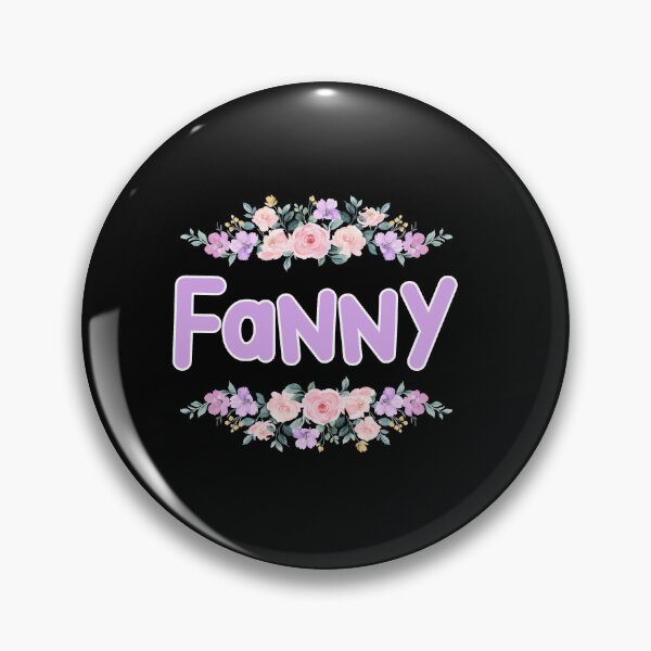 Item preview, Purple Flower Fanny Name Label (Black) designed and sold by NormadWorld.