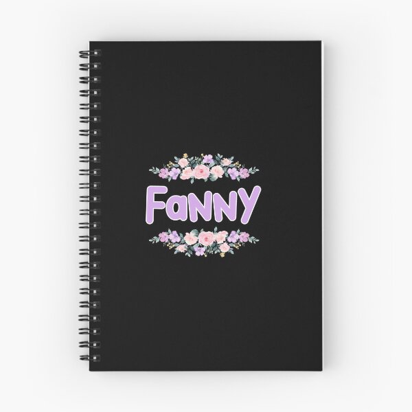 Item preview, Purple Flower Fanny Name Label (Black) designed and sold by NormadWorld.
