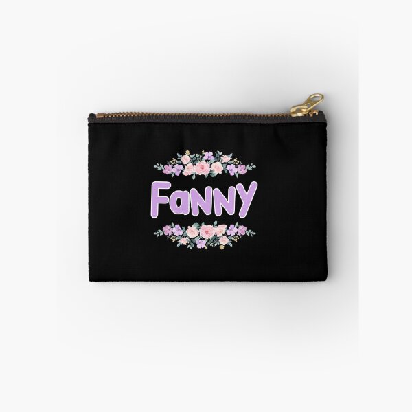 Item preview, Purple Flower Fanny Name Label (Black) designed and sold by NormadWorld.