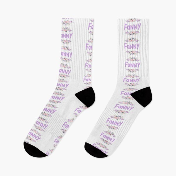 Item preview, Purple Flower Fanny Name Label designed and sold by NormadWorld.