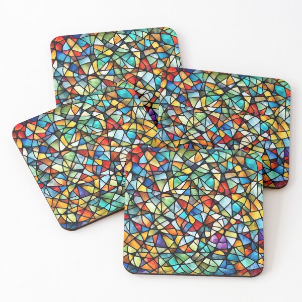 Item preview, Abstract Colorful Stained Glass Pattern designed and sold by calibrit.