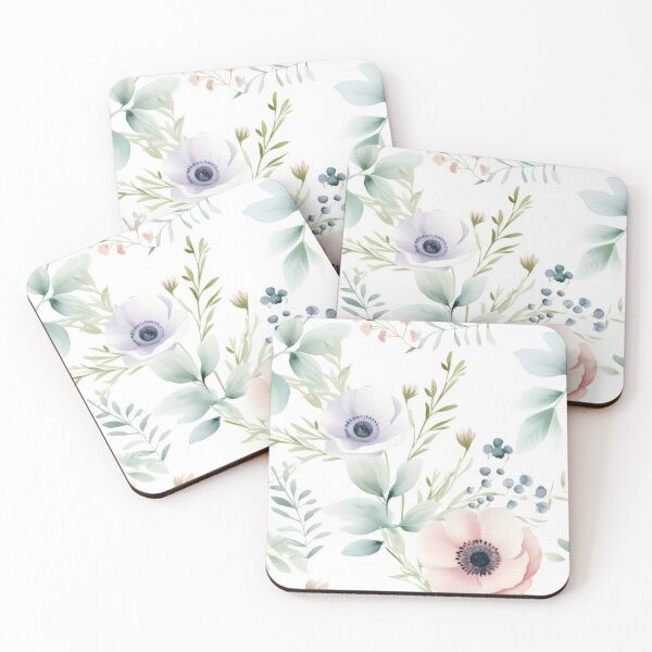 Item preview, Watercolour Soft Florals designed and sold by Eden Digital Creative.