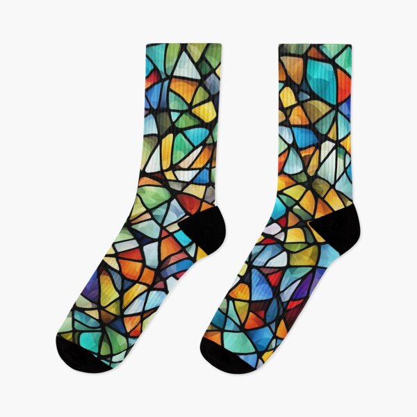 Item preview, Abstract Colorful Stained Glass Pattern designed and sold by calibrit.