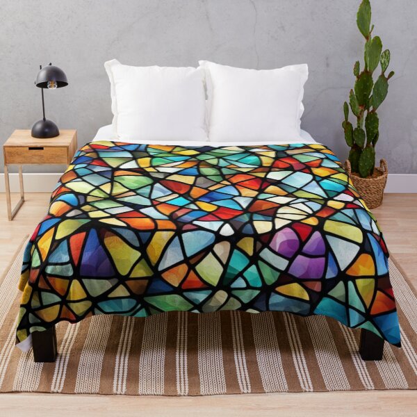 Item preview, Abstract Colorful Stained Glass Pattern designed and sold by calibrit.