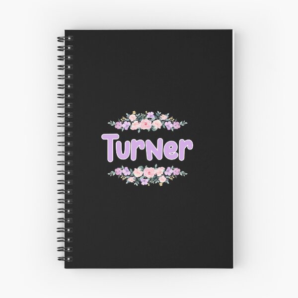 Item preview, Purple Flower Turner Name Label (Black) designed and sold by NormadWorld.