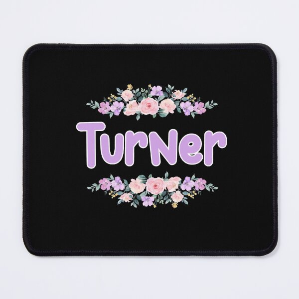 Item preview, Purple Flower Turner Name Label (Black) designed and sold by NormadWorld.