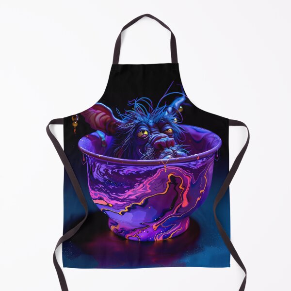Item preview, “Psychedelic Iridescent Glowing Neon Liquid Paint Creature” designed and sold by Art-Vortex-fr.