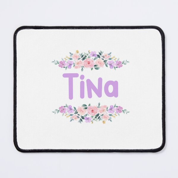Item preview, Purple Flower Tina Name Label designed and sold by NormadWorld.