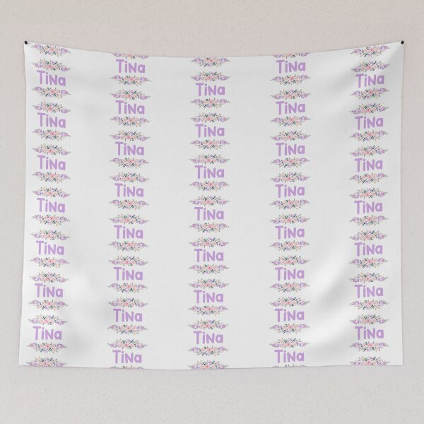 Item preview, Purple Flower Tina Name Label designed and sold by NormadWorld.