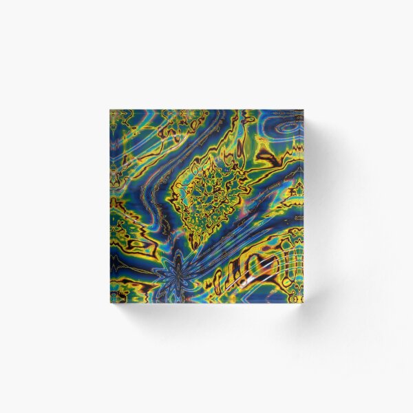 Iridescent Stars 8 Acrylic Block