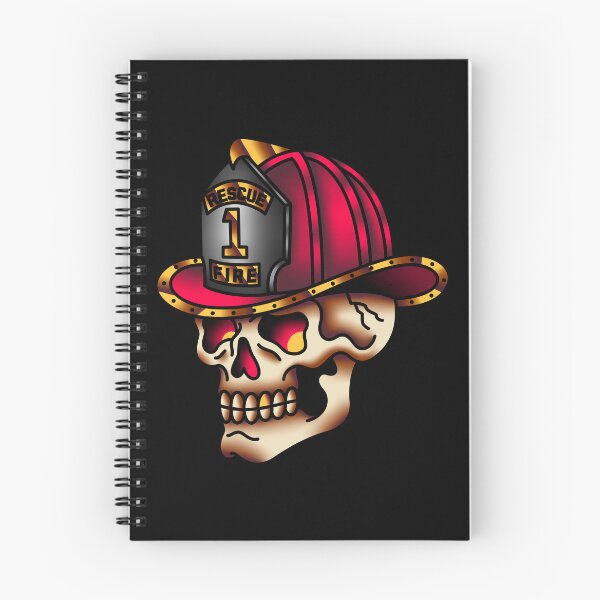 Item preview, Salty-Dog American Traditional Firefighter Skull 2023 designed and sold by salty-dog.