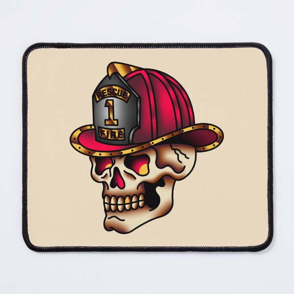 Item preview, Salty-Dog American Traditional Firefighter Skull 2023 designed and sold by salty-dog.