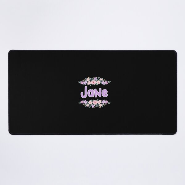 Item preview, Purple Flower Jane Name Label (Black) designed and sold by NormadWorld.