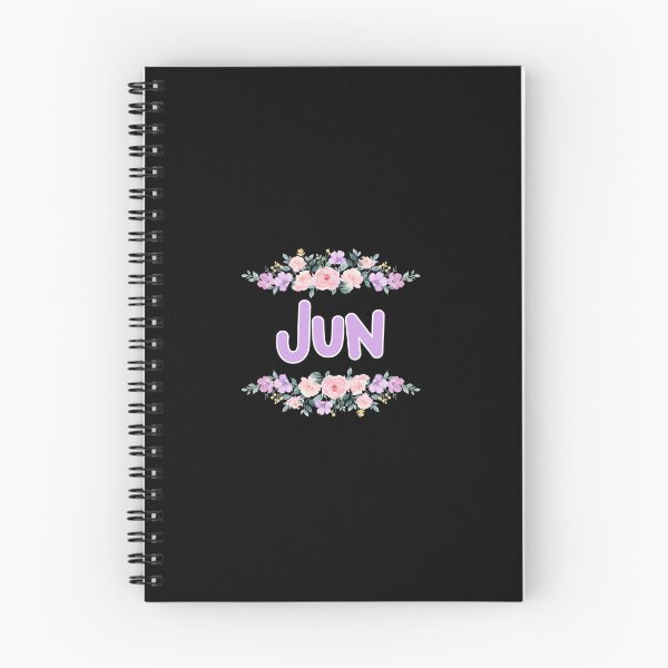Item preview, Purple Flower Jun Name Label (Black) designed and sold by NormadWorld.