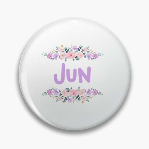 Item preview, Purple Flower Jun Name Label designed and sold by NormadWorld.