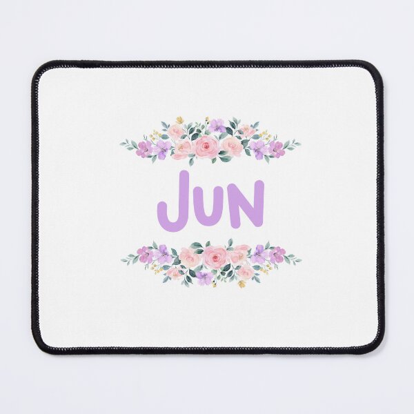 Item preview, Purple Flower Jun Name Label designed and sold by NormadWorld.