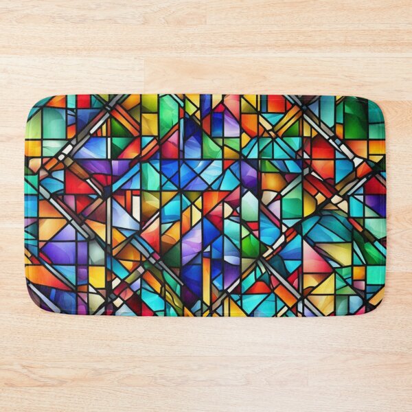 Item preview, Abstract Colorful Stained Glass Pattern designed and sold by calibrit.