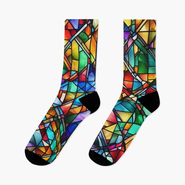 Item preview, Abstract Colorful Stained Glass Pattern designed and sold by calibrit.