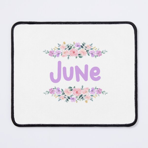 Item preview, Purple Flower June Name Label designed and sold by NormadWorld.