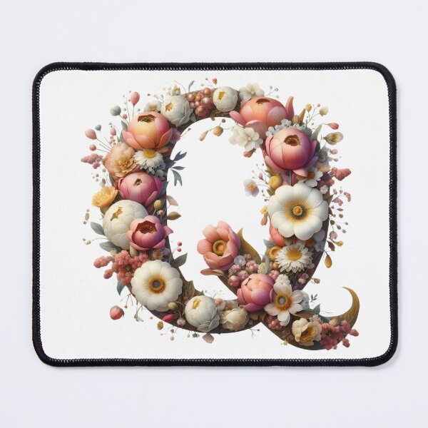 Item preview, Letter “Q” containing flowers designed and sold by yeekazar.