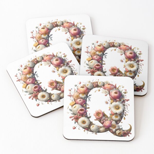 Item preview, Letter “Q” containing flowers designed and sold by yeekazar.