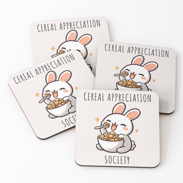 Item preview, Bunny Eating Cereal designed and sold by LemuellTrends.