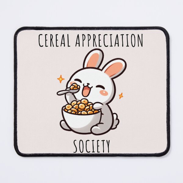 Item preview, Bunny Eating Cereal designed and sold by LemuellTrends.