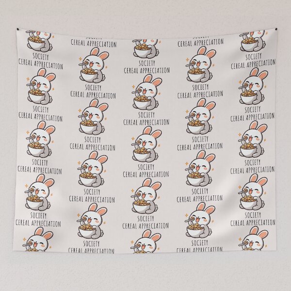 Item preview, Bunny Eating Cereal designed and sold by LemuellTrends.
