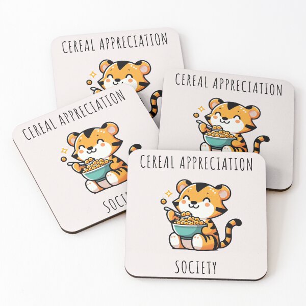 Item preview, Tiger Eating Cereal designed and sold by LemuellTrends.
