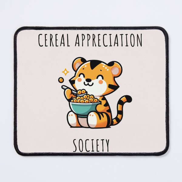 Item preview, Tiger Eating Cereal designed and sold by LemuellTrends.