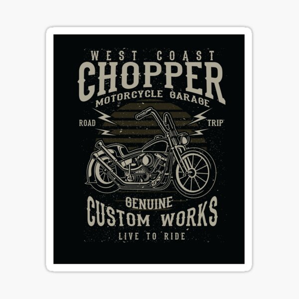 Lowbrow Customs Thou Shalt Chop Screen Printed Sticker motorcycle chopper -  Simpson Advanced Chiropractic & Medical Center