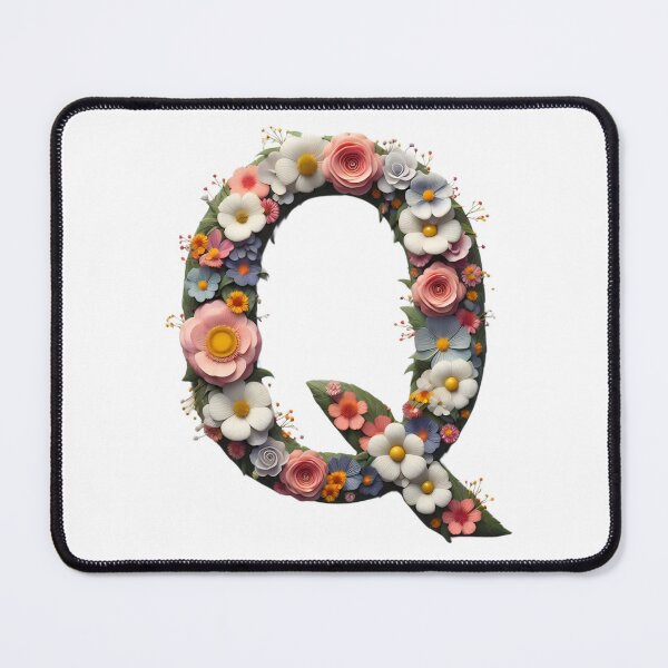Item preview, Letter “Q” containing flowers designed and sold by yeekazar.