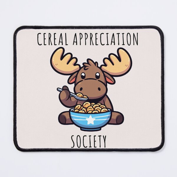 Item preview, Moose Eating Cereal designed and sold by LemuellTrends.