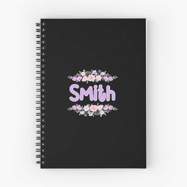 Item preview, Purple Flower Smith Name Label (Black) designed and sold by NormadWorld.
