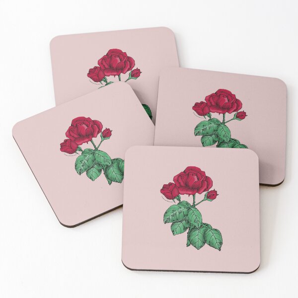 Item preview, Dark Red High-Centered Rose Bloom Semi-Double 8-15 Petals In 2 Rows designed and sold by Rachael Taylor.