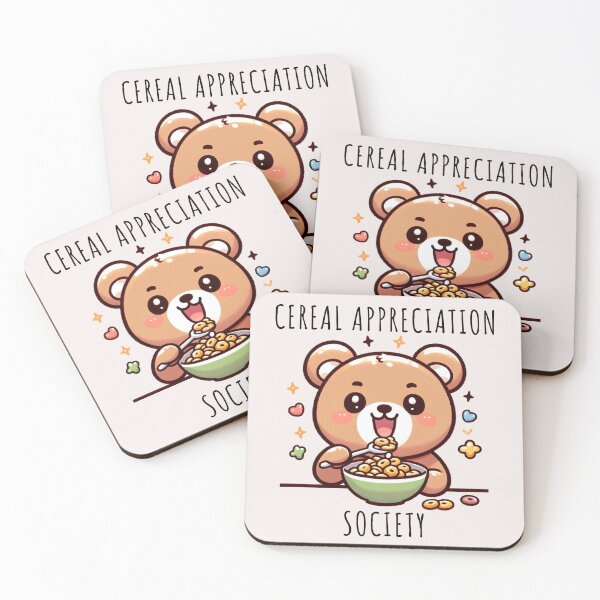 Item preview, Bear Eating Cereal designed and sold by LemuellTrends.