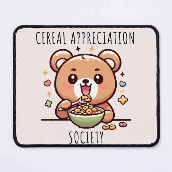 Item preview, Bear Eating Cereal designed and sold by LemuellTrends.