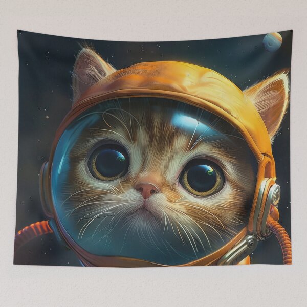 Item preview, Cute Cosmic Kitty Astronaut Explorer designed and sold by Mullet Monkey.