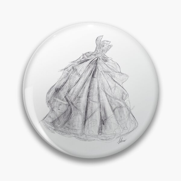 Artikelvorschau, Skizze von Glindas Kleid entworfen und verkauft von silsketches.