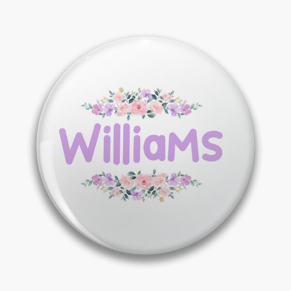 Item preview, Purple Flower Williams Name Label designed and sold by NormadWorld.