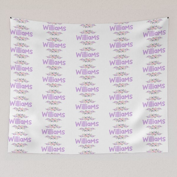 Item preview, Purple Flower Williams Name Label designed and sold by NormadWorld.