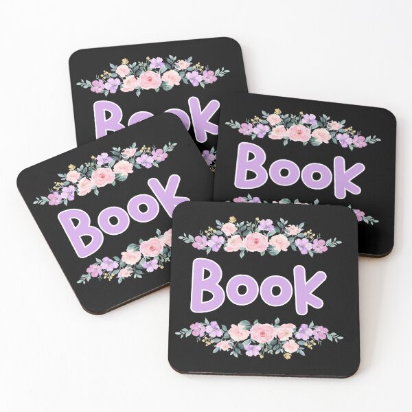 Item preview, Purple Flower Book Name Label (Black) designed and sold by NormadWorld.